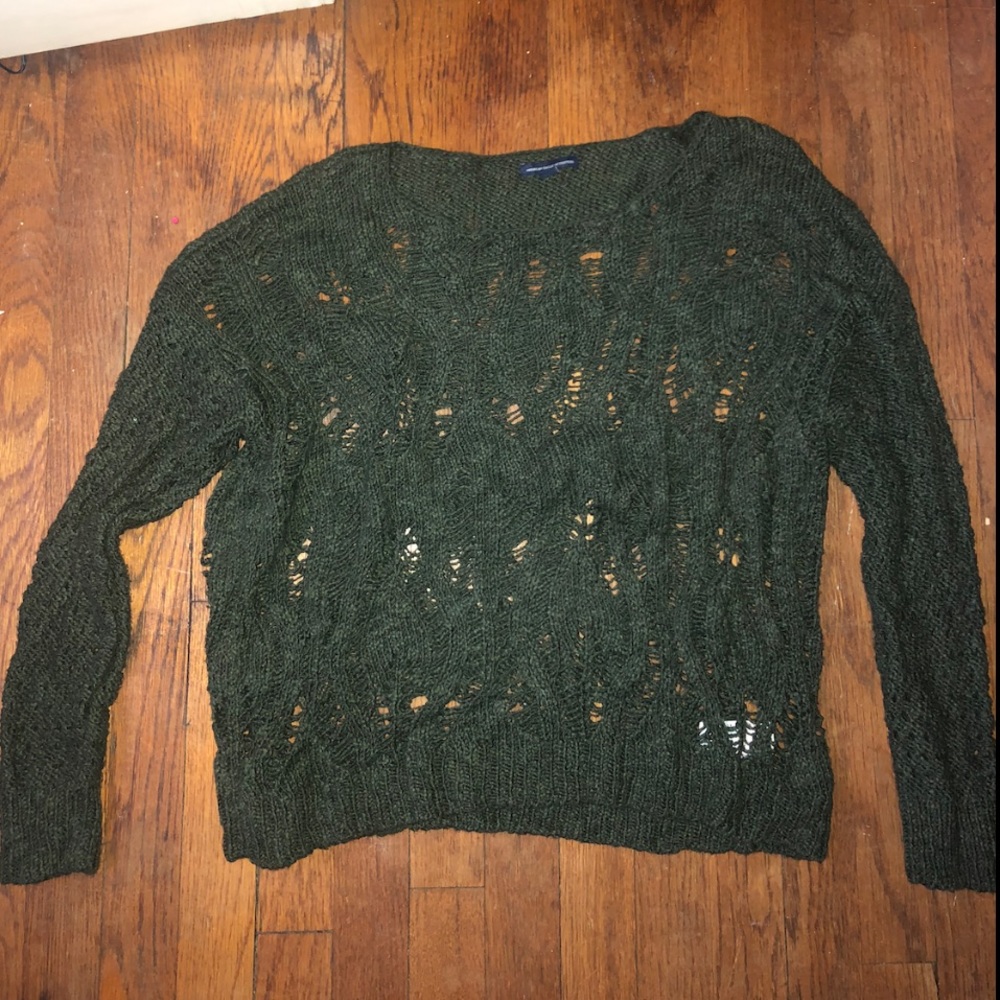 Dark green sweater